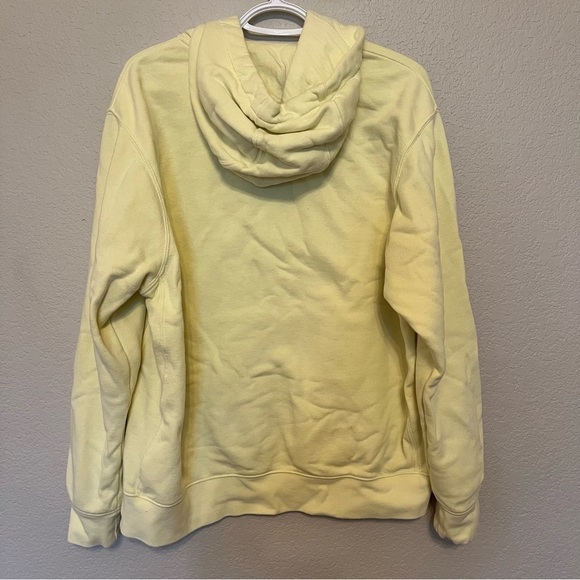 Nike Fleece Yellow Hoodie With Front Pocket Men's Size Large - Picture 5 of 12